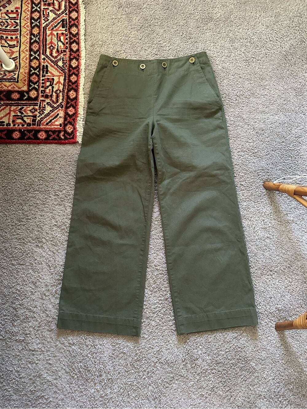 Theory Namid Wide Leg Chino Pants